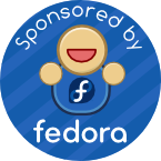 badge sponsored by fedora